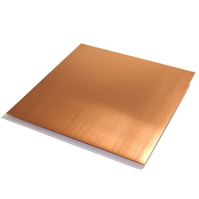 Rectangulaire C51000 1 mm Plaque de cuivre Surfaces décoration Taille personnalisée