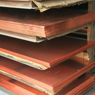 C1100 bords lisses 99,7% panneaux de cuivre décoratifs carrés pour l'industrie
