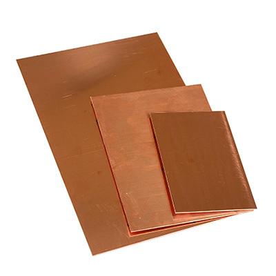 Rectangulaire C51000 1 mm Plaque de cuivre Surfaces décoration Taille personnalisée
