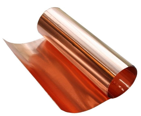 Feuille de cuivre au lithium T3 longueur 100mm-1000mm adaptée aux besoins du client pour un usage industriel