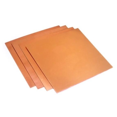 Surface lumineuse Rouge Pure 1 mm Plaque de cuivre 1000 mm-6000 mm Pour l'impression