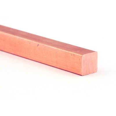 la barre d'acier de cuivre de 1-500mm a poli la grande pureté 99,7% de finition extérieure