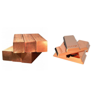 Ingots de cuivre cuboïde 99,99% de qualité supérieure pour diverses applications