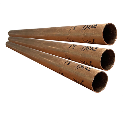 Tubes de cuivre filetés résistance ultime de l'épaisseur de paroi 205MPa des tuyaux 0.1-100mm