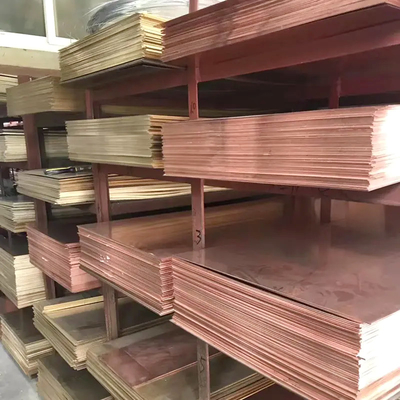 Des feuilles de cuivre décoratives personnalisables C2680 C2700 Carré rouge de haute pureté